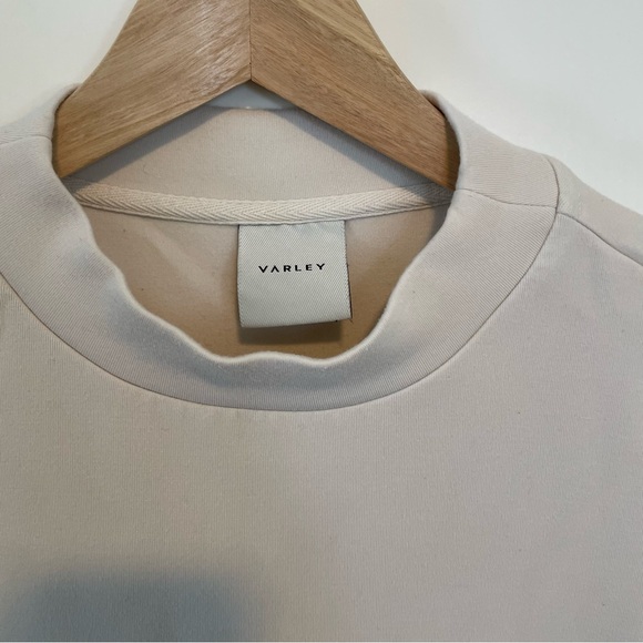 Varley Alden Short Sleeve‎ Sweat Top in Birch - Picture 8 of 10